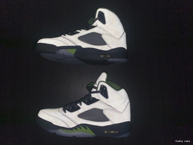 Cheap Husky Bean DM9014-003 (2022) Green Jordan Retro 5 0819